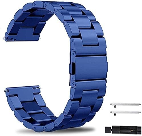 Blue Classic Metal Strap For Android Watch