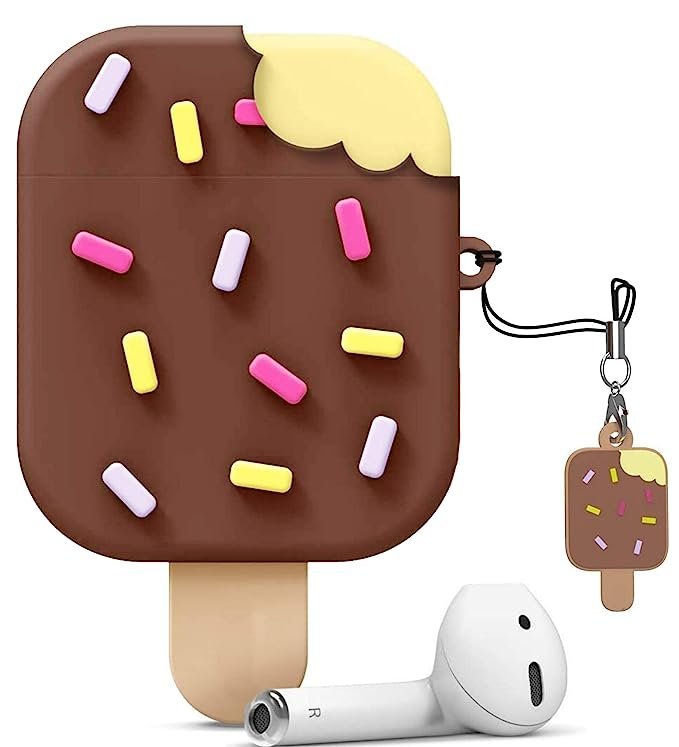 Brown Chocobar Ice Cream Cartoon AirPods Pro 2 Case