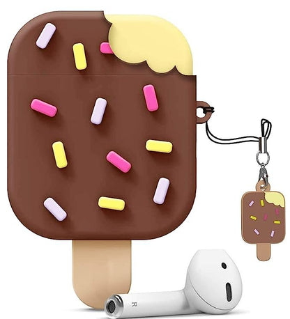 Brown Chocobar Ice Cream Cartoon AirPods Pro 2 Case