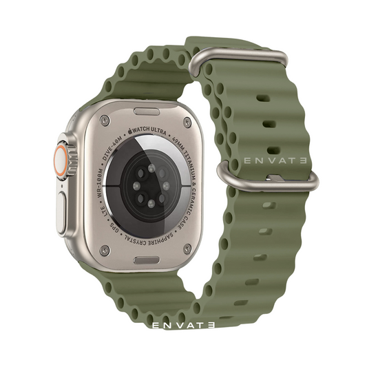 Army Green Ocean Band Strap For Apple Watch