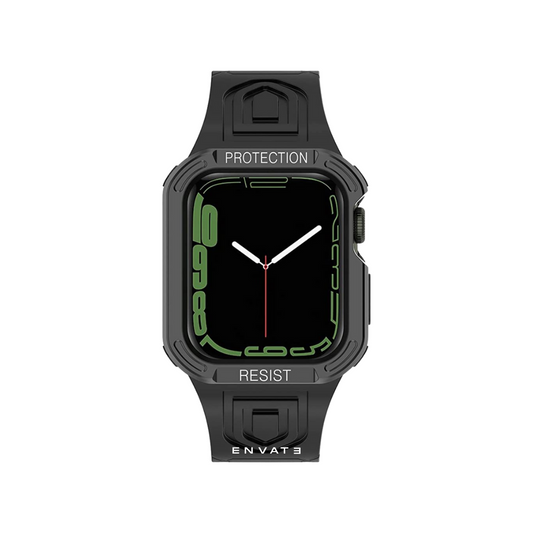 Black Rugged Sports Case For Apple Watch