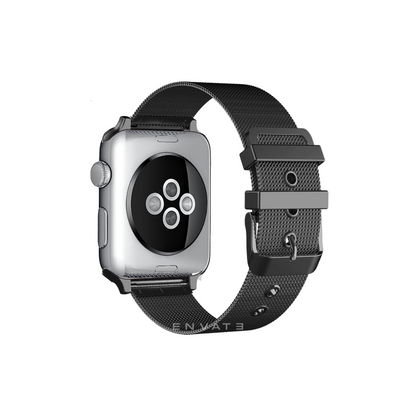 Black Milanese Buckle Strap For Apple Watch