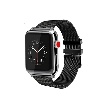 Black Milanese Buckle Strap For Apple Watch