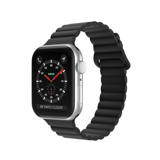 Black Sports Magnetic Loop Strap For Apple Watch