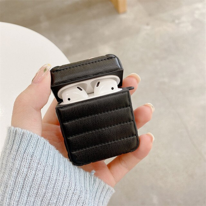 Black Cushion Luxury Color AirPods 1&2 Case