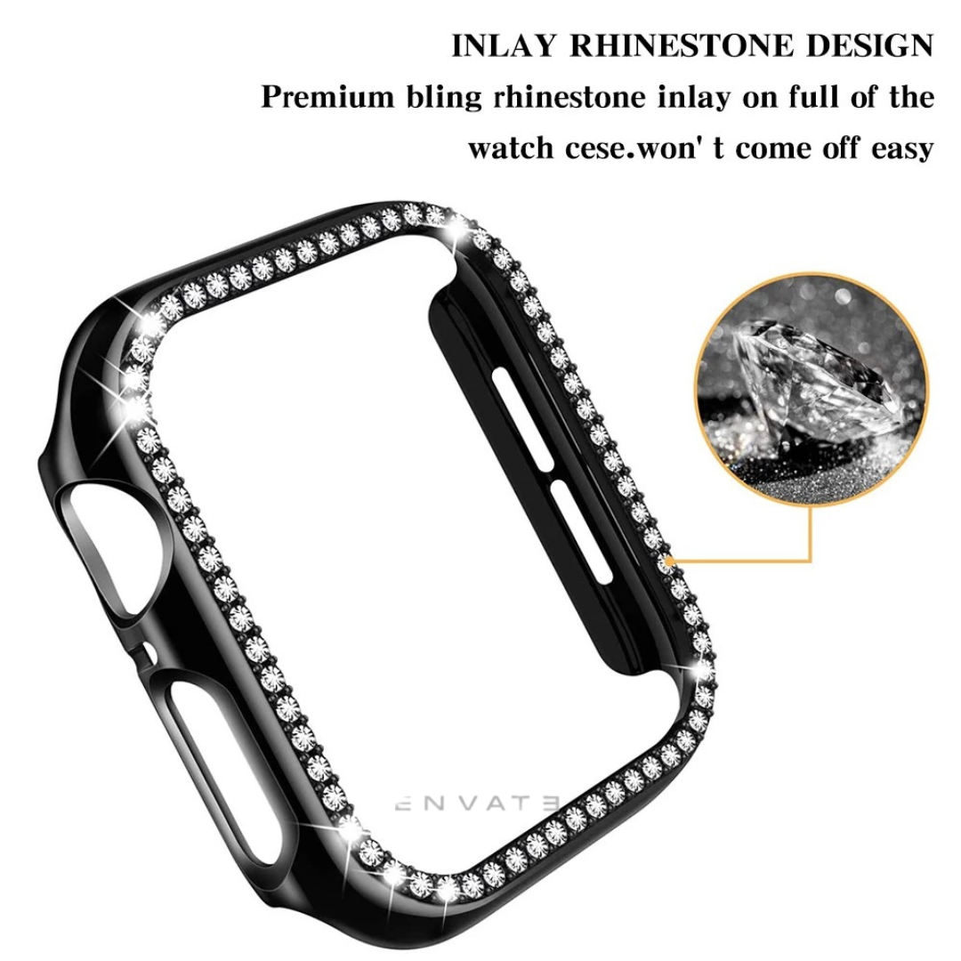 Blue Diamond Bumper Glass For Apple Watch