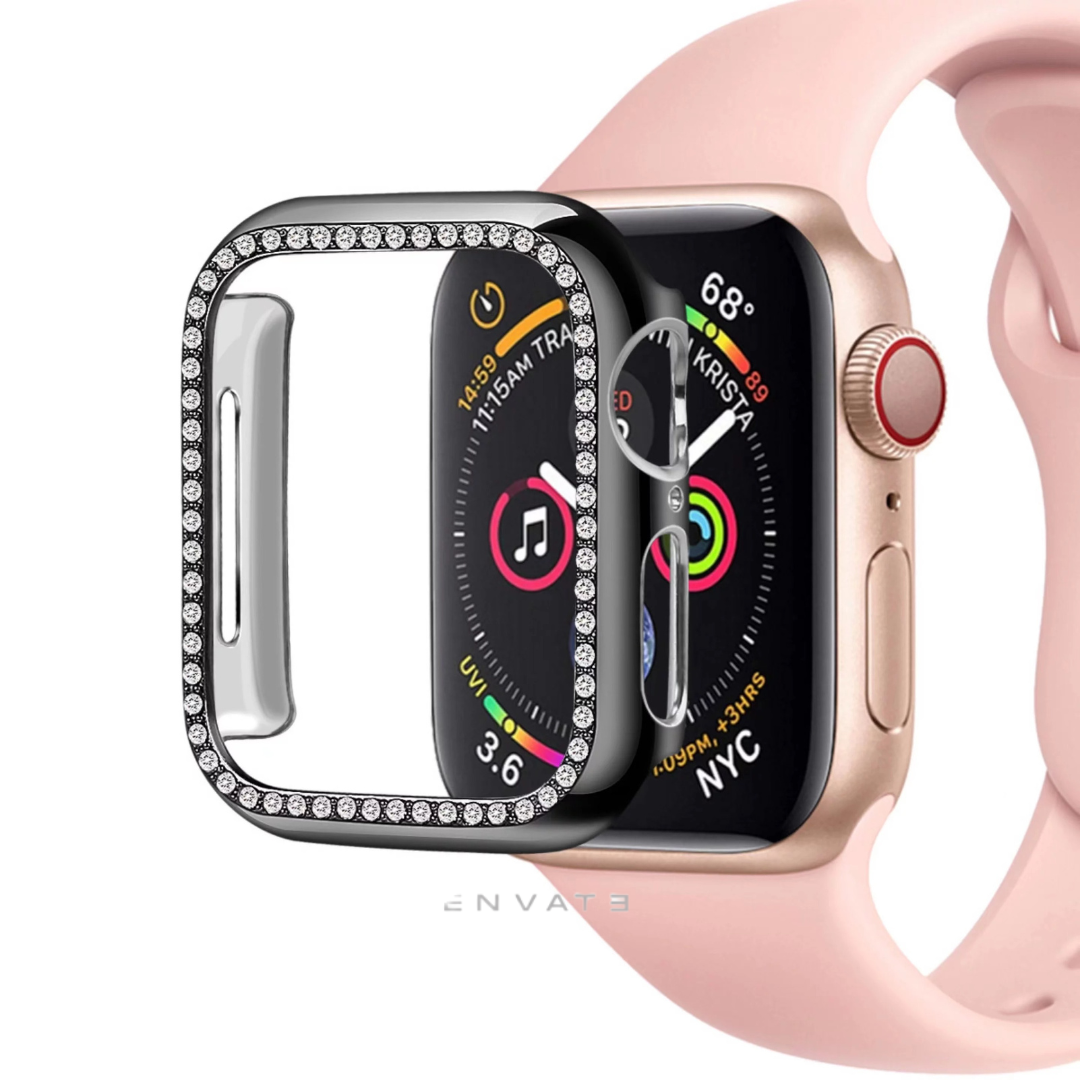 Black Diamond Bumper Glass for Apple Watch