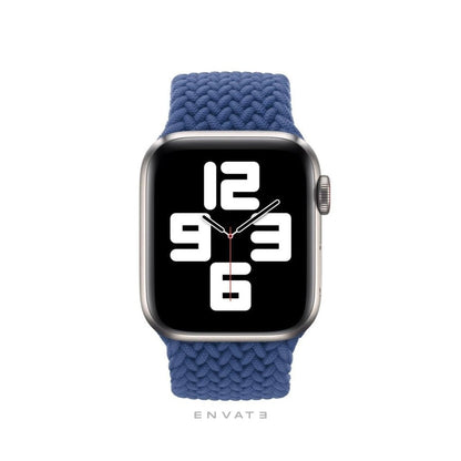 Blue Braided Solo Loop Strap For Apple Watch