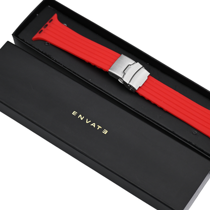 Red Sports Formal Watch Straps For Apple Watch