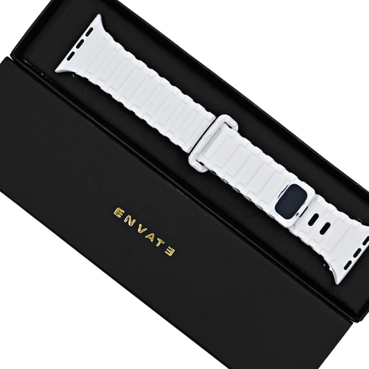 White Urban Rugged Sports Watch Strap For Apple Watch