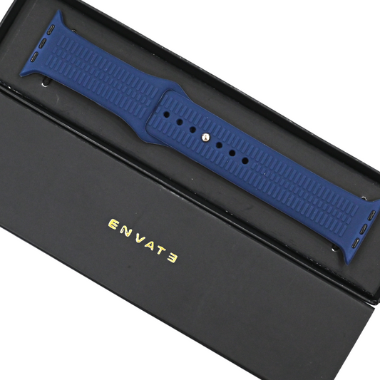 Blue Weave Braid Sports Watch Strap For Apple Watch