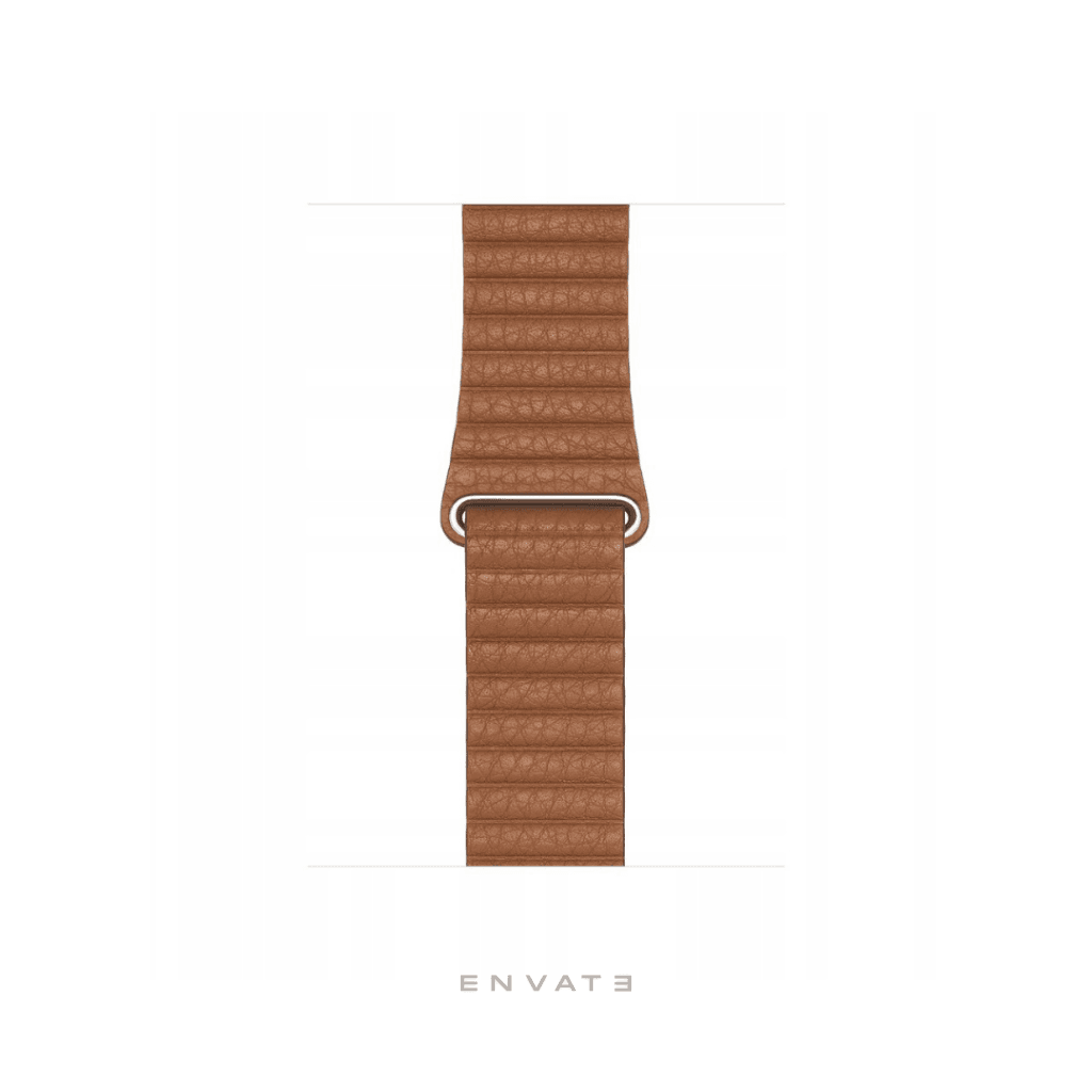 Brown Leather Loop Strap For Apple Watch