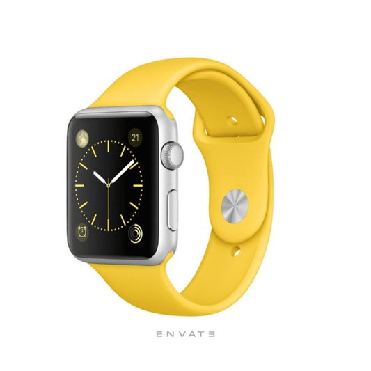 Yellow Sports Band Strap For Apple Watch