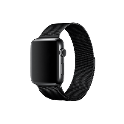 Black Milanese Loop Strap For Apple Watch