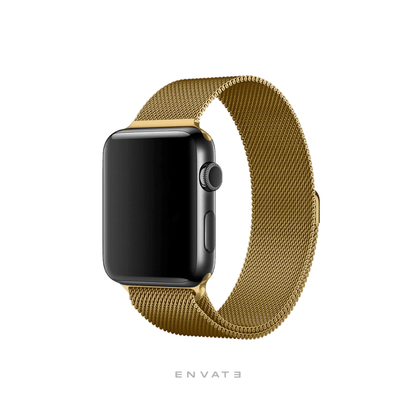 Gold Milanese Loop Strap For Apple Watch