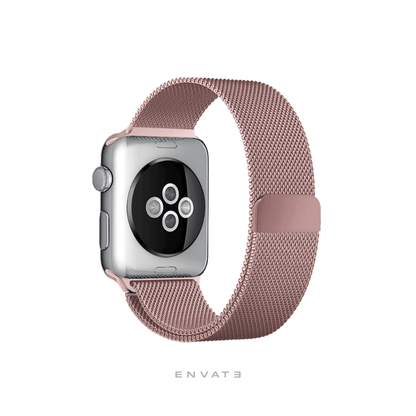 Silver Milanese Loop Strap For Apple Watch