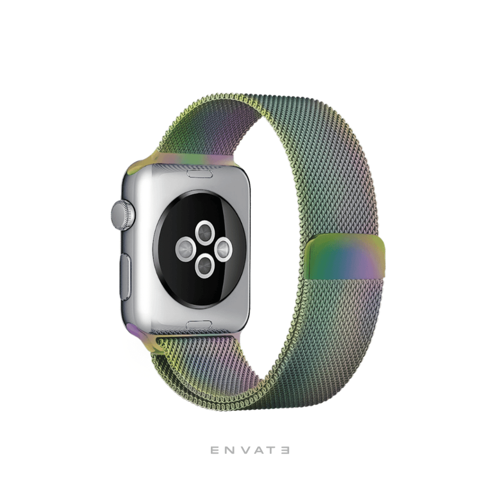 Silver Milanese Loop Strap For Apple Watch