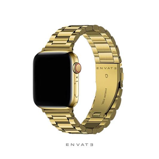 Gold Classic Metal Strap For Apple Watch