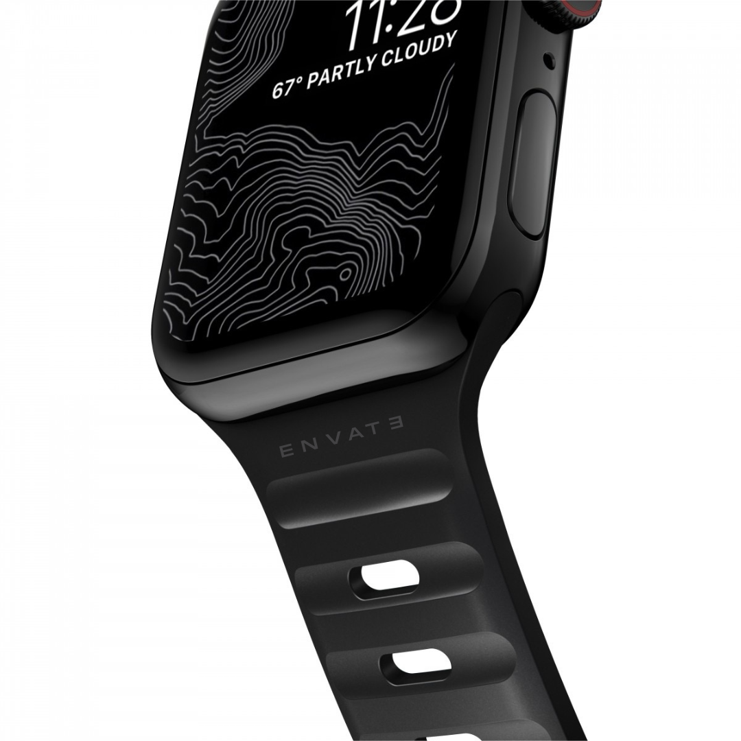 Black Gymr Lock Strap For Apple Watch