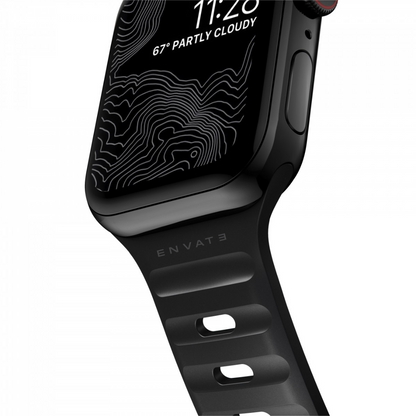 Black Gymr Lock Strap For Apple Watch