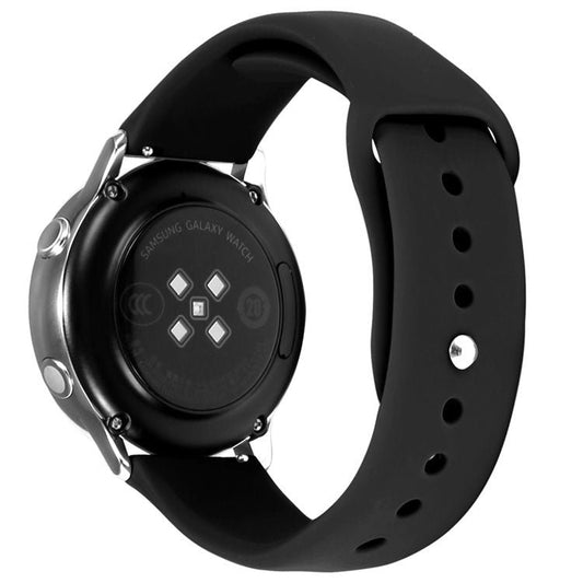 Black Sports Band For Android Watch 20MM & 22MM