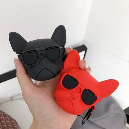 Black Music French Bull Dog AirPods 3 Case