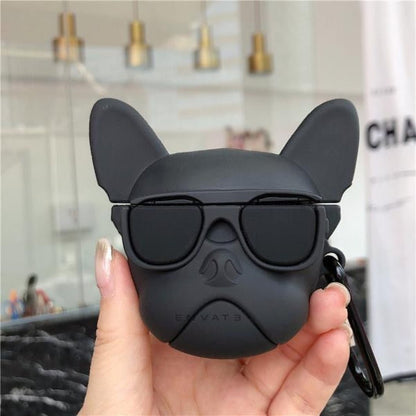 Black Music French Bull Dog AirPods 3 Case