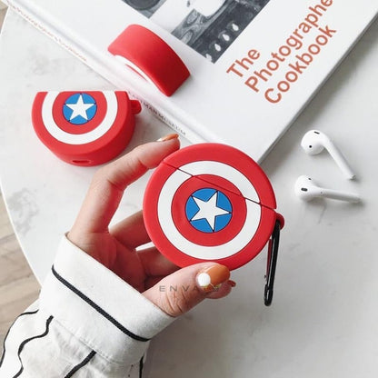 Captain America Shield Shaped AirPods Pro Case