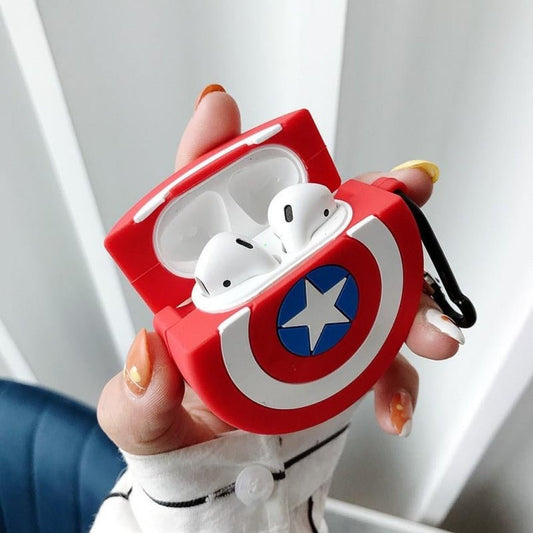 Captain America Shield Shaped AirPods 1&2 Case