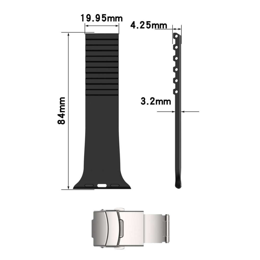 White Sports Formal Watch Straps For Apple Watch