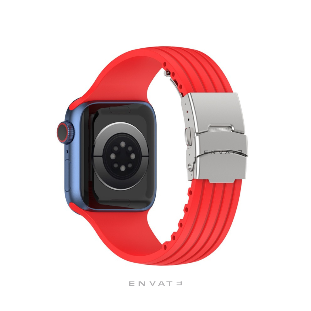 Red Sports Formal Watch Straps For Apple Watch