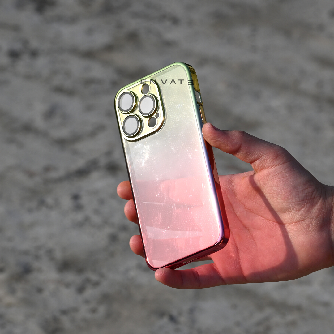 Reflective Shade Transparent Case For Iphone