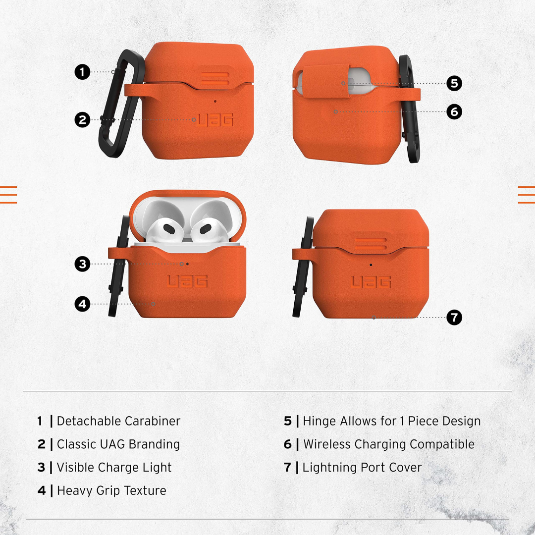 Orange Rugged AirPods Pro Case