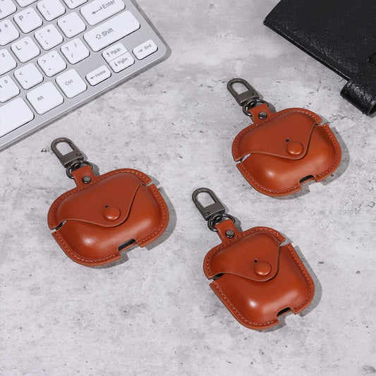 Tan Hanging Leather AirPods 1&2 Case