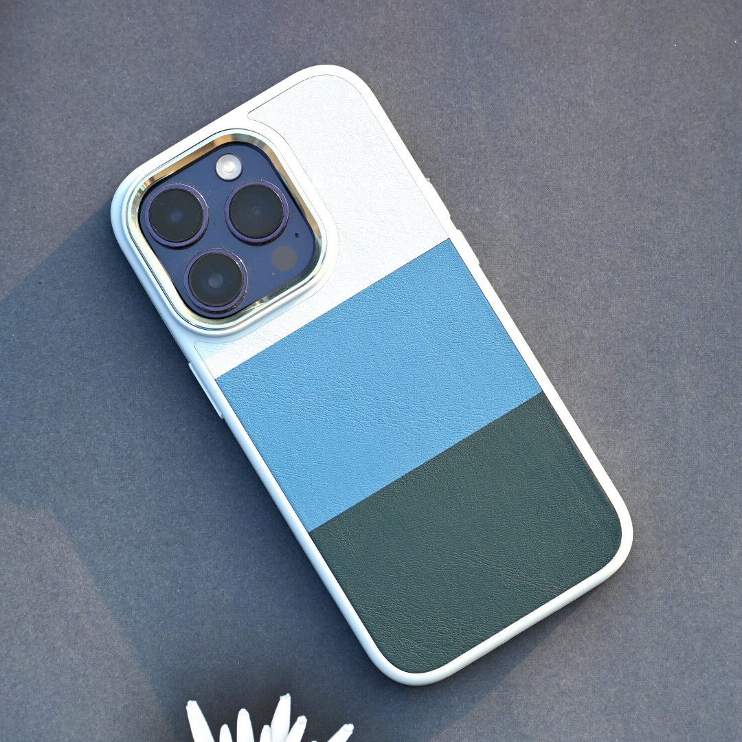 Sky Blue kaleidoscopic Soft Case For Iphone