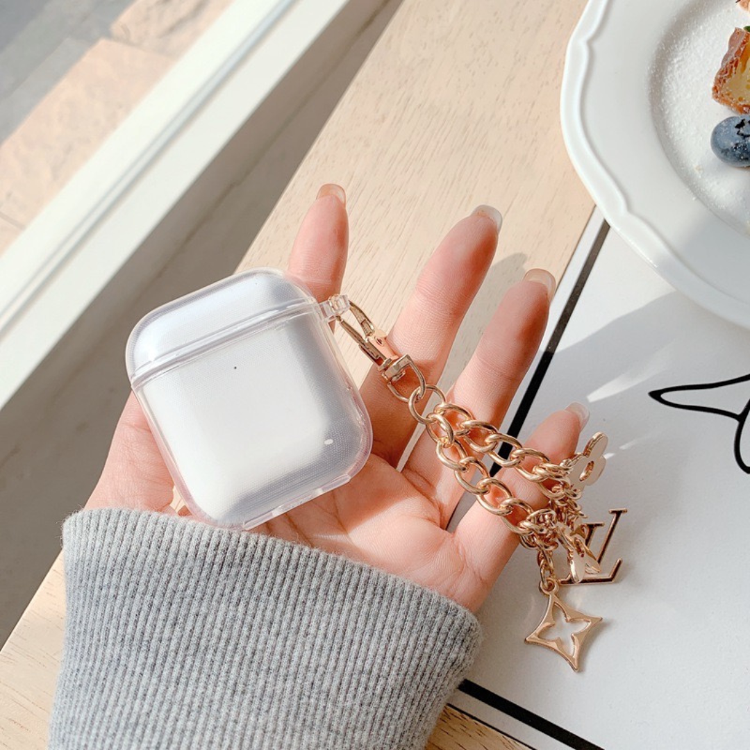 Transparent AirPods 1&2 Cartoon Case