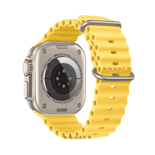 Yellow Ocean Band Strap For Apple Watch