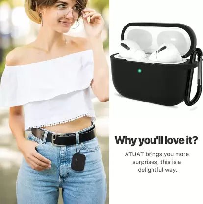 Black Anti- Slip Silicone AirPods Pro Case