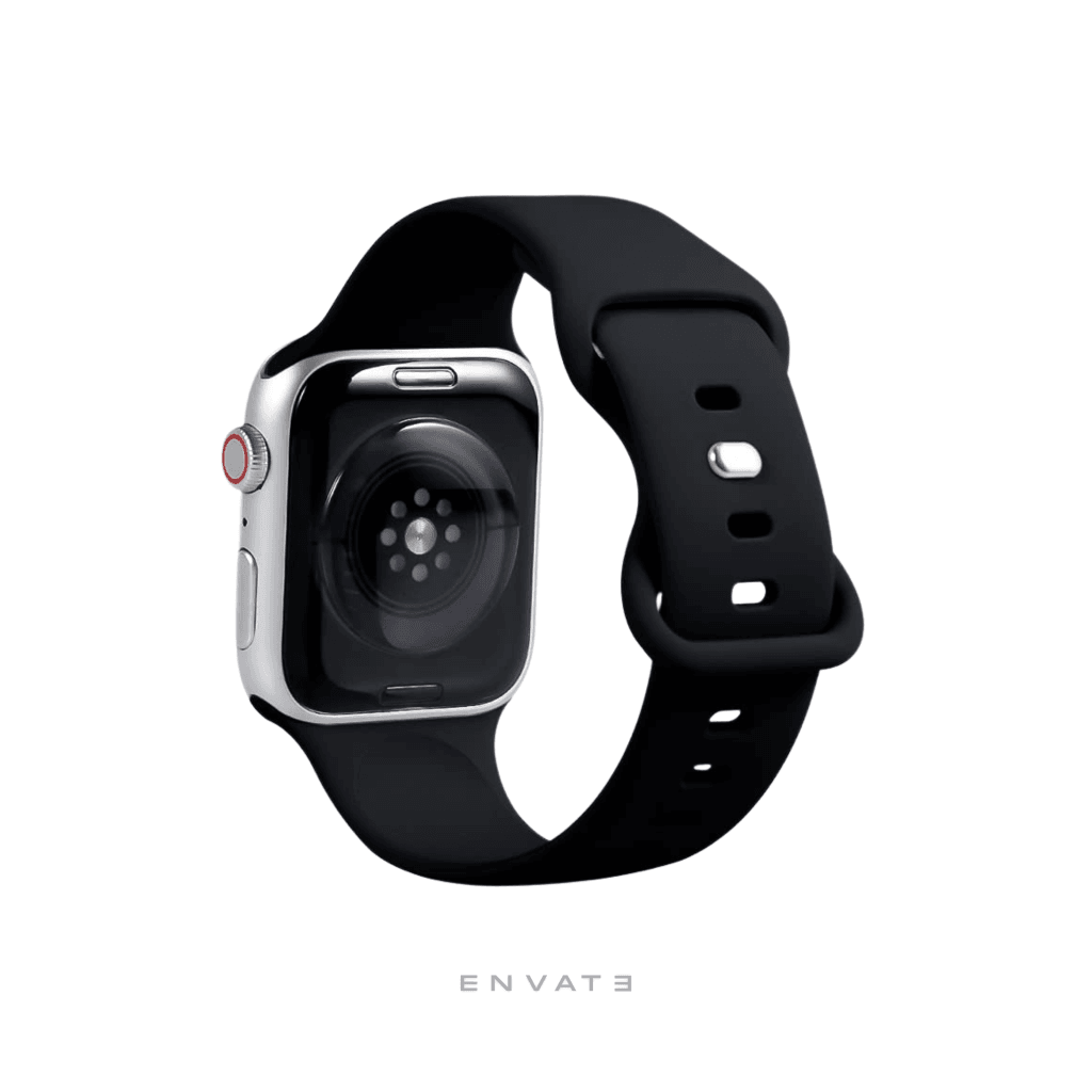 Black Double Lock Sports Strap For Apple Watch