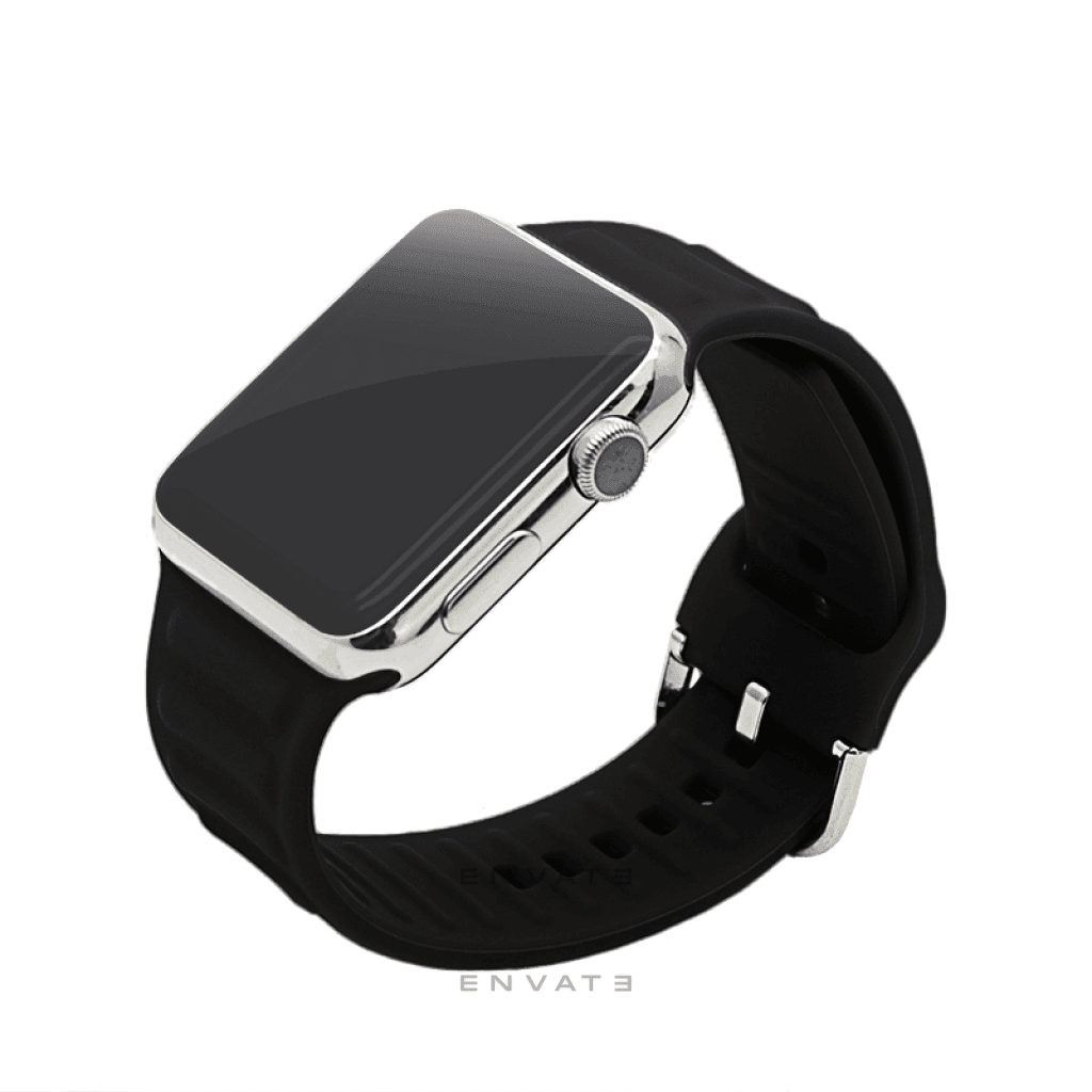 Red Sports Buckle Link Strap For Apple Watch