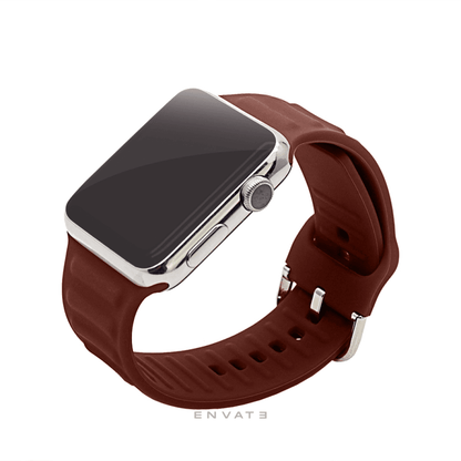 Navy Blue Sports Buckle Link Strap For Apple Watch