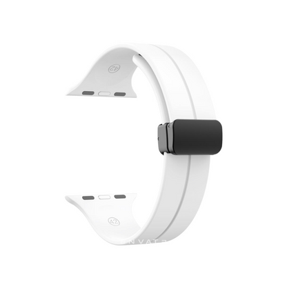 White Savvy Sports Magnet Band For Apple Watch