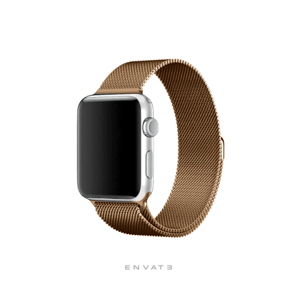 Bronze Milanese Loop Strap For Apple Watch