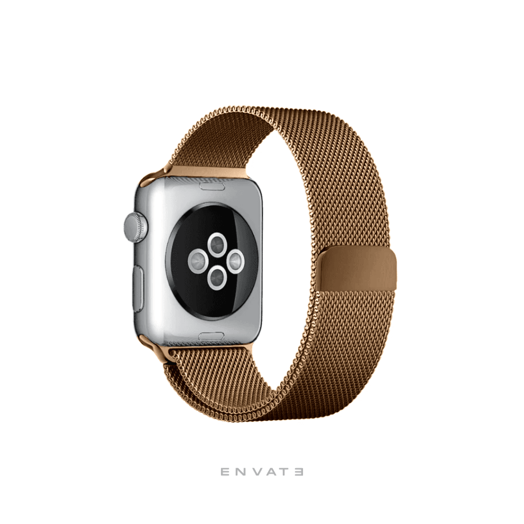 Bronze Milanese Loop Strap For Apple Watch